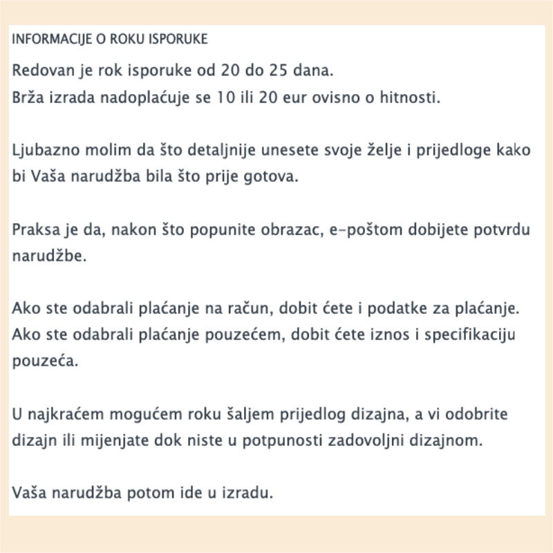 potpuno custom narudžba
